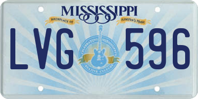 MS license plate LVG596