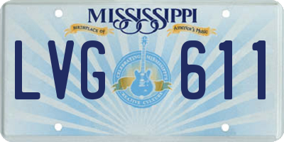 MS license plate LVG611