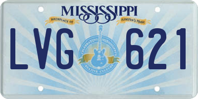 MS license plate LVG621
