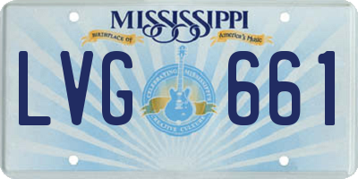 MS license plate LVG661