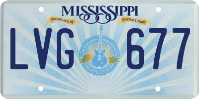 MS license plate LVG677