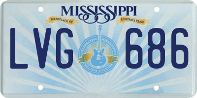MS license plate LVG686