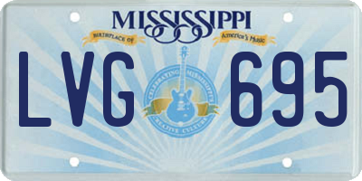MS license plate LVG695