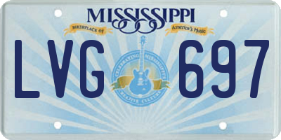 MS license plate LVG697