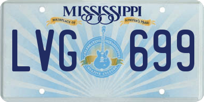 MS license plate LVG699