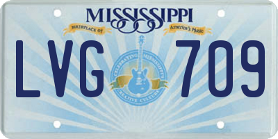 MS license plate LVG709