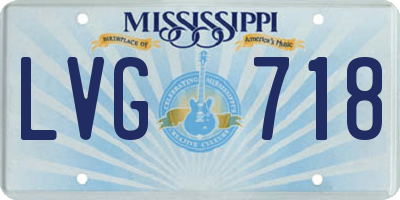 MS license plate LVG718