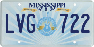 MS license plate LVG722