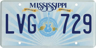MS license plate LVG729