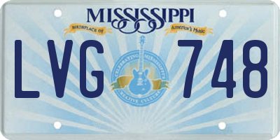 MS license plate LVG748