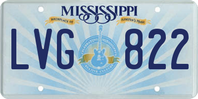 MS license plate LVG822