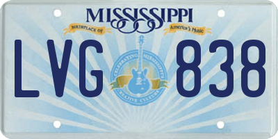 MS license plate LVG838
