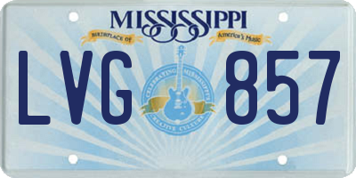 MS license plate LVG857