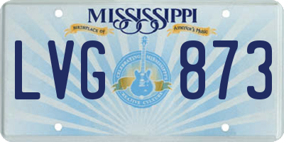MS license plate LVG873