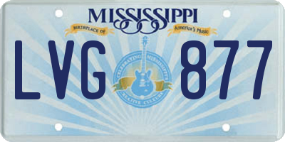 MS license plate LVG877