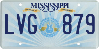 MS license plate LVG879