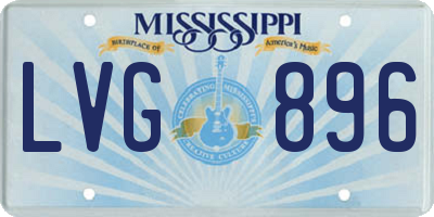 MS license plate LVG896