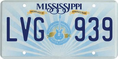 MS license plate LVG939