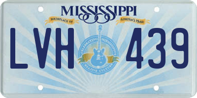 MS license plate LVH439