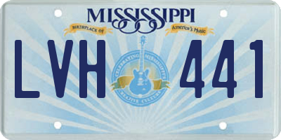 MS license plate LVH441