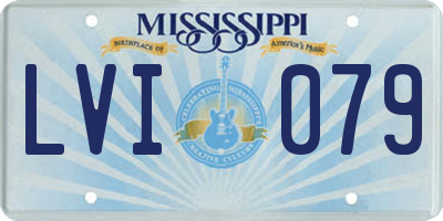 MS license plate LVI079