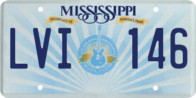 MS license plate LVI146