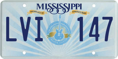 MS license plate LVI147