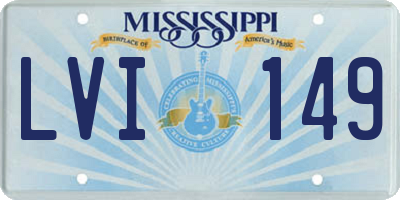 MS license plate LVI149