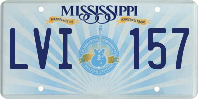 MS license plate LVI157