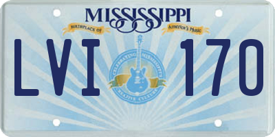 MS license plate LVI170