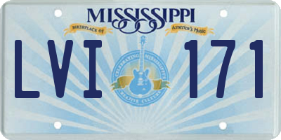 MS license plate LVI171