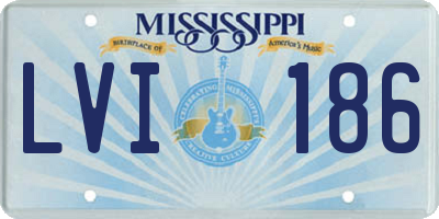 MS license plate LVI186