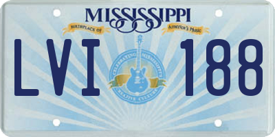 MS license plate LVI188
