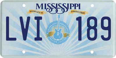 MS license plate LVI189
