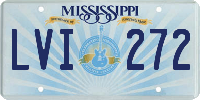 MS license plate LVI272
