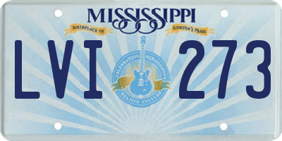 MS license plate LVI273