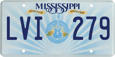 MS license plate LVI279