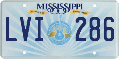 MS license plate LVI286