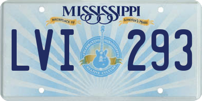MS license plate LVI293