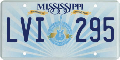 MS license plate LVI295