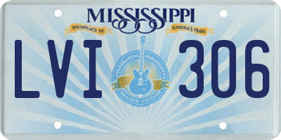 MS license plate LVI306