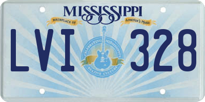 MS license plate LVI328