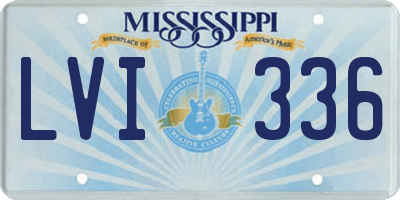 MS license plate LVI336