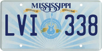 MS license plate LVI338