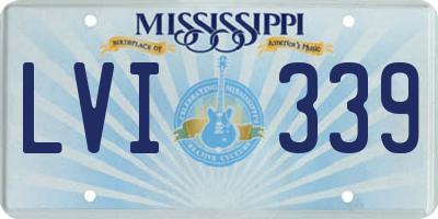MS license plate LVI339
