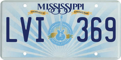 MS license plate LVI369
