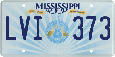MS license plate LVI373