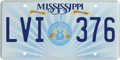 MS license plate LVI376