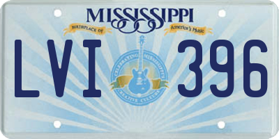 MS license plate LVI396