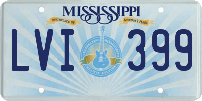 MS license plate LVI399